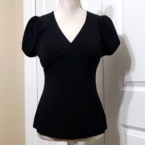 WORTHINGTON BLACK SHORT SLEEVE TOP SZ M NWOT EXCELLENT CONDITION